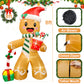 4.9ft Gingerbread Merry Christmas Yard Inflatable Christmas Blow up Outdoor Decoration - ChildAngle
