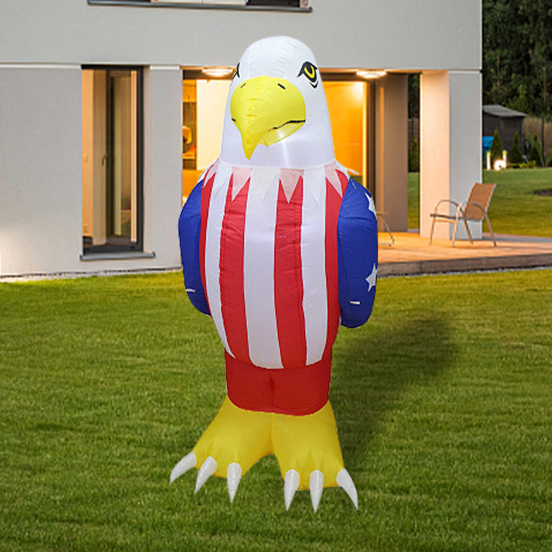 5.2ft/5.9ft/7ft/7.9ft Patriotic Independence Day Inflatable American Eagle Blowup Outdoor Decoration - ChildAngle