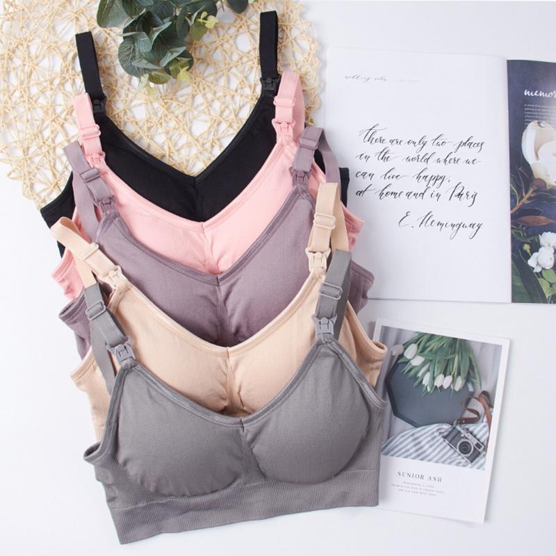 5 Pack Nursing Bra Seamless Pregnant Women Underwear Breastfeeding Bra - ChildAngle
