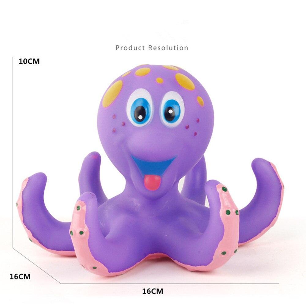 Best Bath Toys for Babies Purple Rubber Octopus Rubber Bath Toys