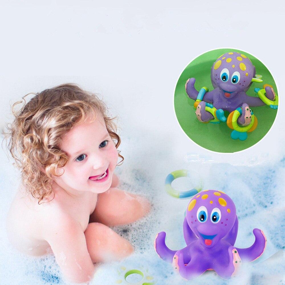 Baby Octopus Bath Toy Rubber Squeeze Toys
