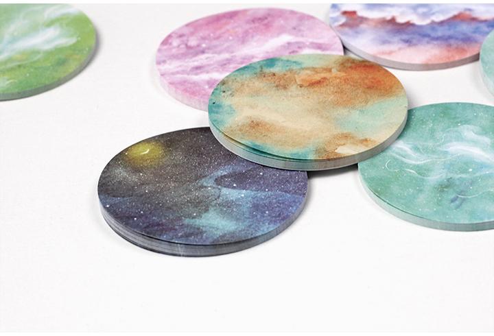 8 PCS Twilight Sticky Notes Dream Notes Starry Memo Pads - ChildAngle