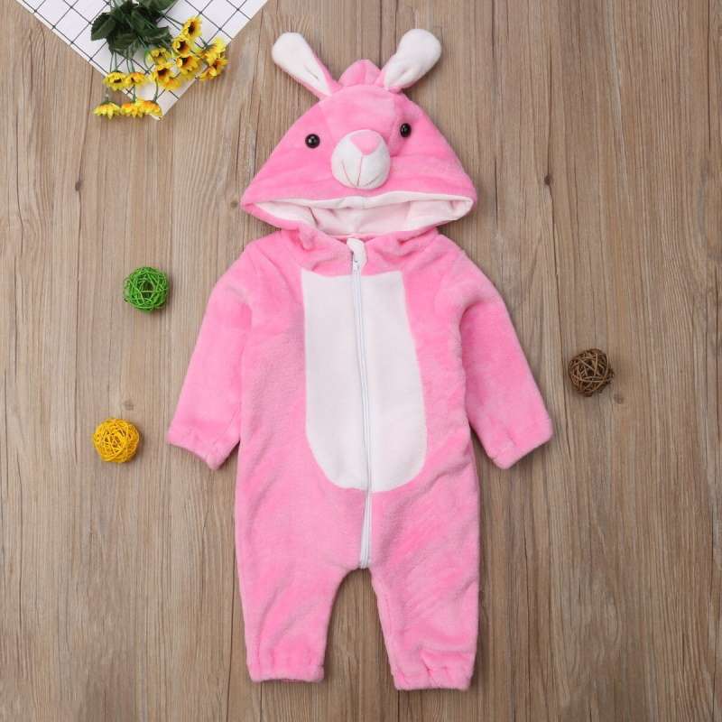 Baby Bunny Costume Newborn Bunny Outfit Infant Animal One Piece Jumpsuit - ChildAngle