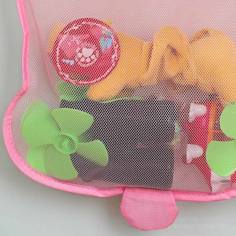 Baby Mesh Bath Toy Storage Bag for Wall - ChildAngle