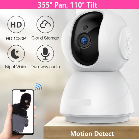 Baby Monitor 1080P Night Vision 355° Covered WiFi Camera with SD Card - ChildAngle