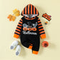 Baby Outfit Halloween Pumpkin Jumpsuit Long-sleeve Baby Hoodie - ChildAngle