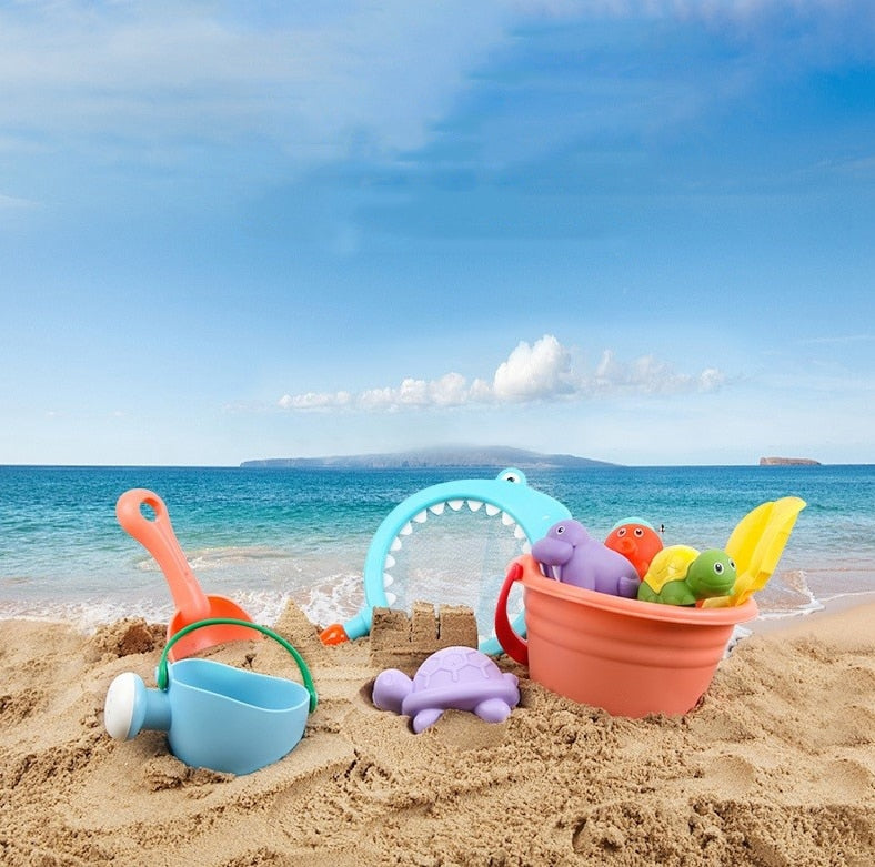 Beach Sand Toys Castle Animals Mold Digging Shovel Sets 5-14PCS - ChildAngle