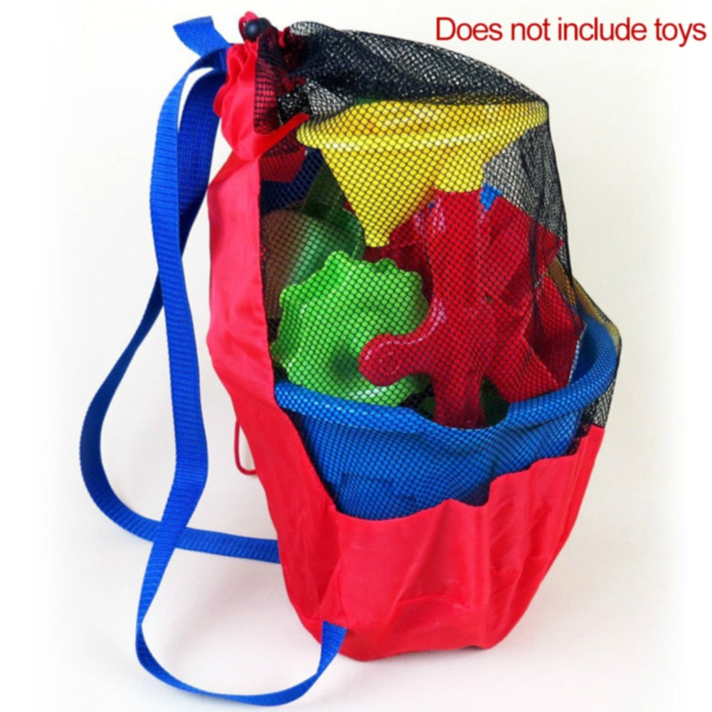 Beach Toys Organizer Mesh Backpack for Sand Toy Storage Large Capacity - ChildAngle
