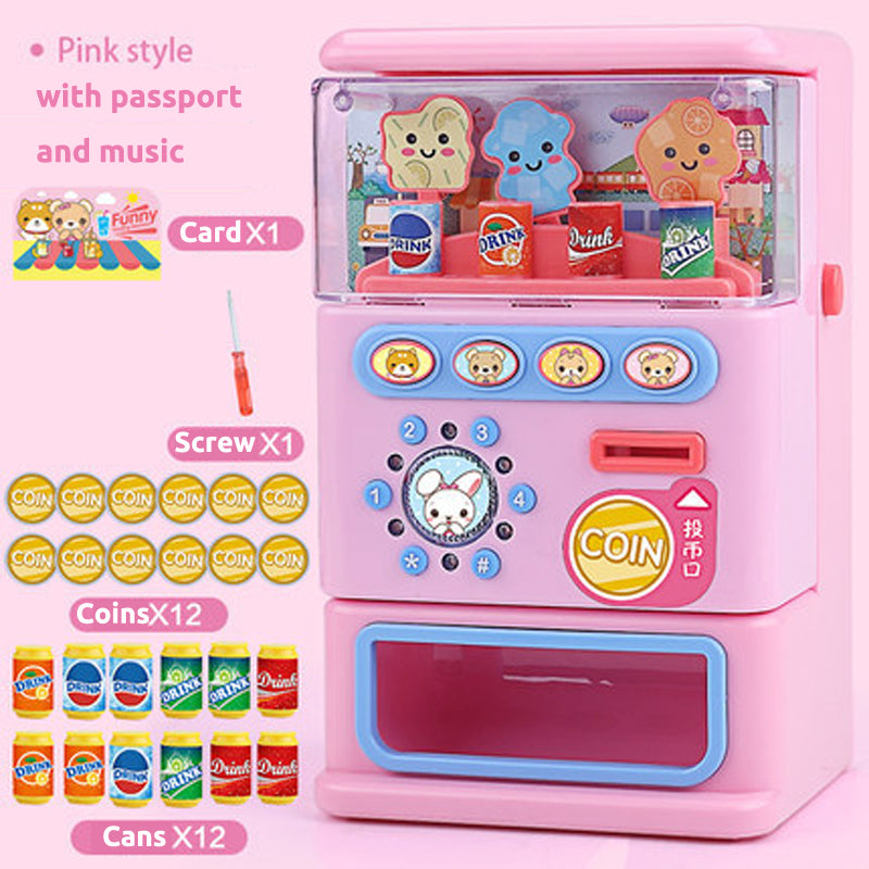 Beverage Drink Toy Play Vending Machine Sets Kids Simulation Register Toy - ChildAngle