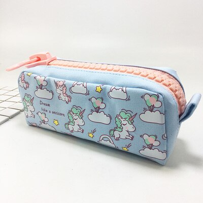 Unicorn Big Pencil Pouch with Multi-Pocketed