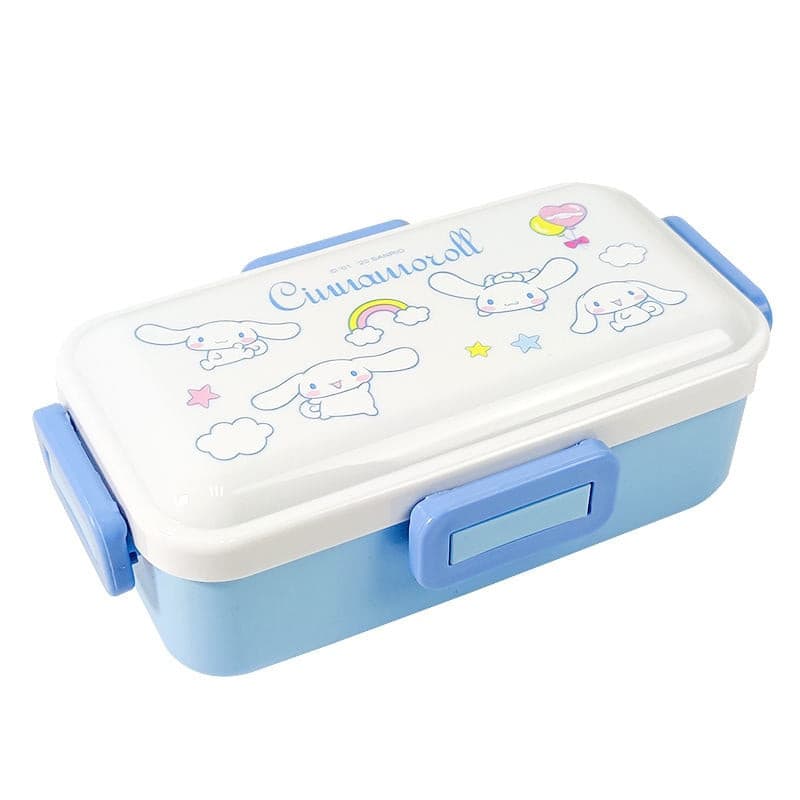 Childrens Lunch Box Cinnamoroll My Melody Four-sided Buckle 525mL Cartoon Bento Boxes with 2 Compartments - ChildAngle