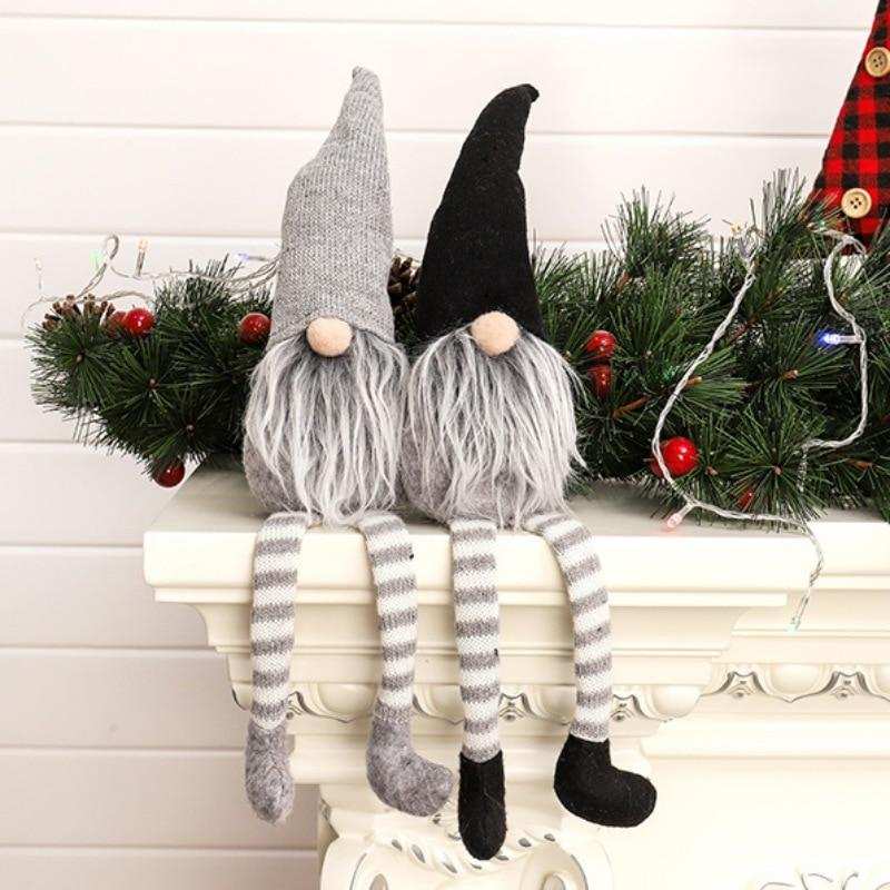 Christmas Gnome Doll Knitted Sitting Mantel Decoration - ChildAngle