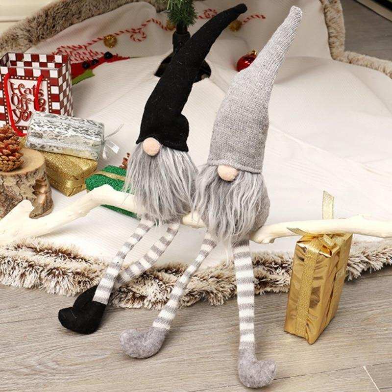 Christmas Gnome Doll Knitted Sitting Mantel Decoration - ChildAngle