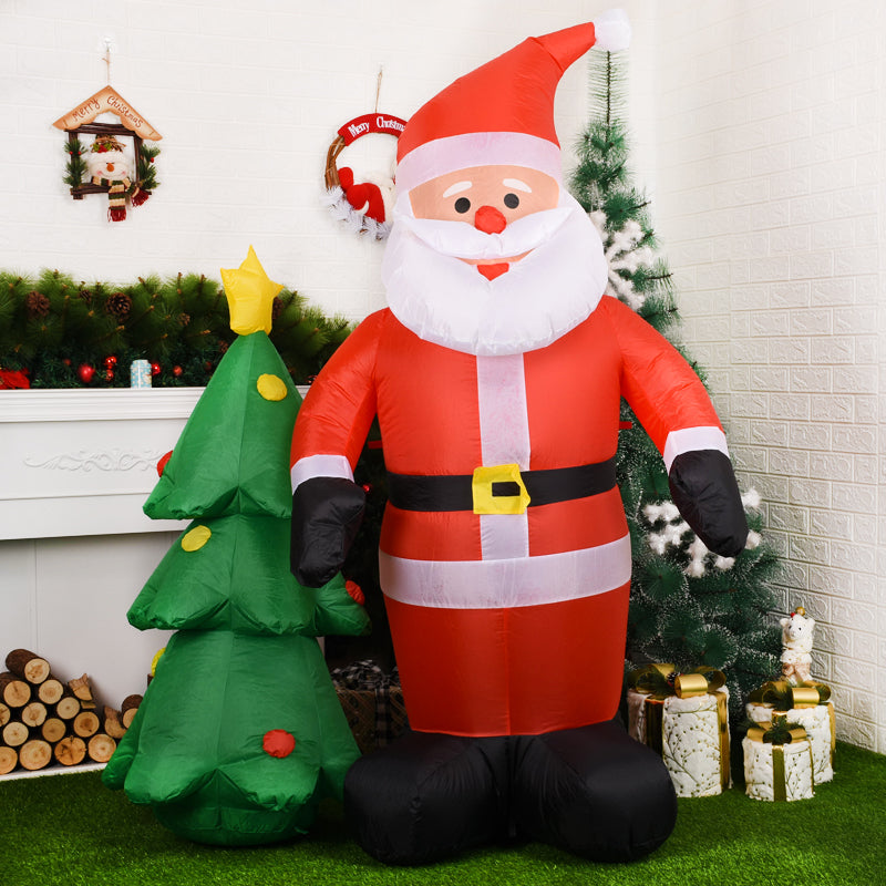 Christmas Yard Inflatables Christmas Tree Santa Claus Outdoor Toys LED Lighted Outdoor Xmas Decorations - ChildAngle