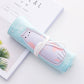Cute Canvas Roll Up Pencil Case with Pencil Pouch - ChildAngle