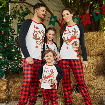 Family Matching Pajama Set Reindeer Plaid Sleepwear - ChildAngle