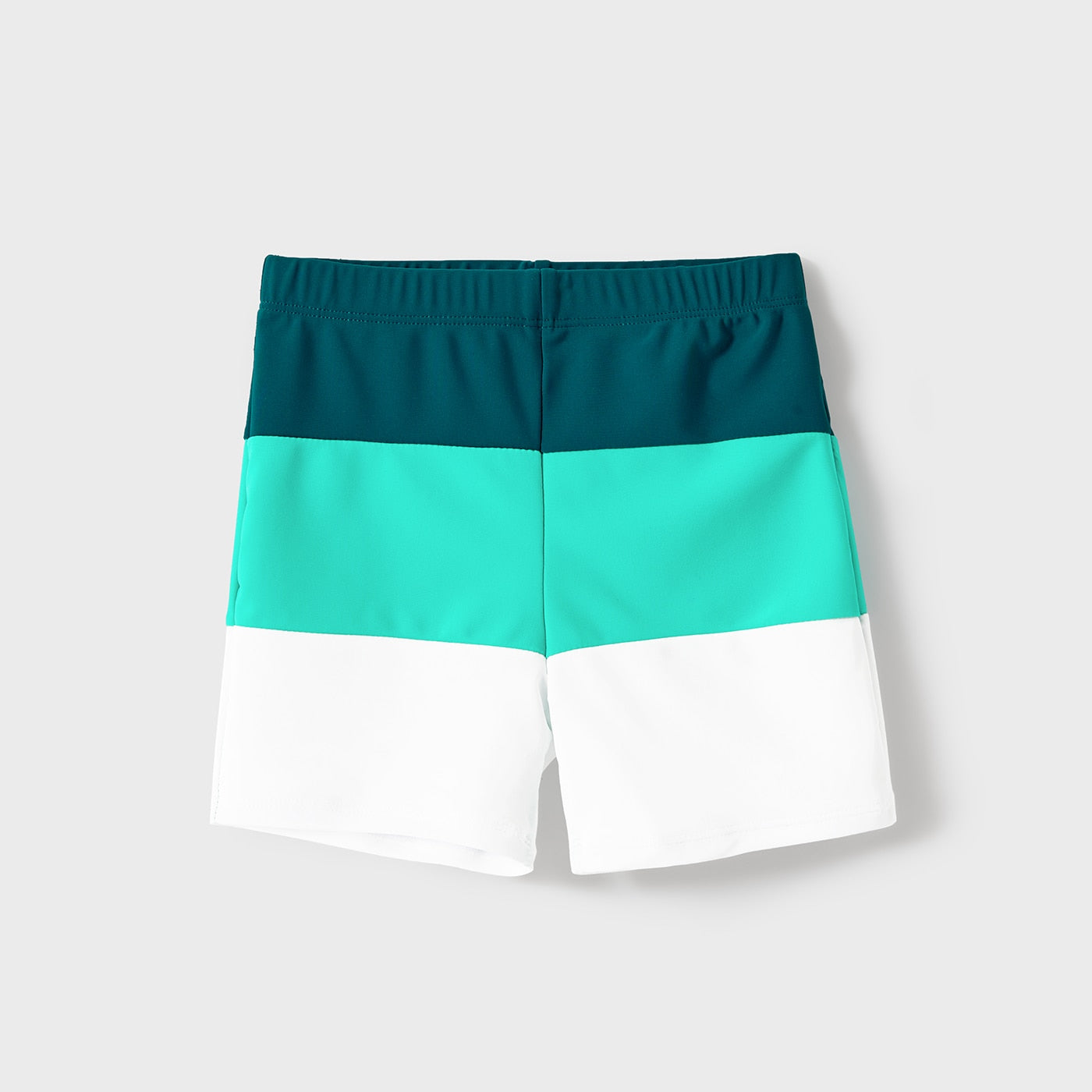 Family Matching Swimsuit Colorblock One-piece Bathing Suit or Swim Trunks Shorts - ChildAngle