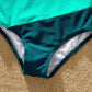 Family Matching Swimsuit Colorblock One-piece Bathing Suit or Swim Trunks Shorts - ChildAngle