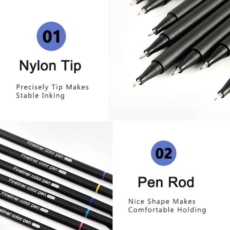 Fine Tip Markers Bullet Journal Marker Pen Set - ChildAngle