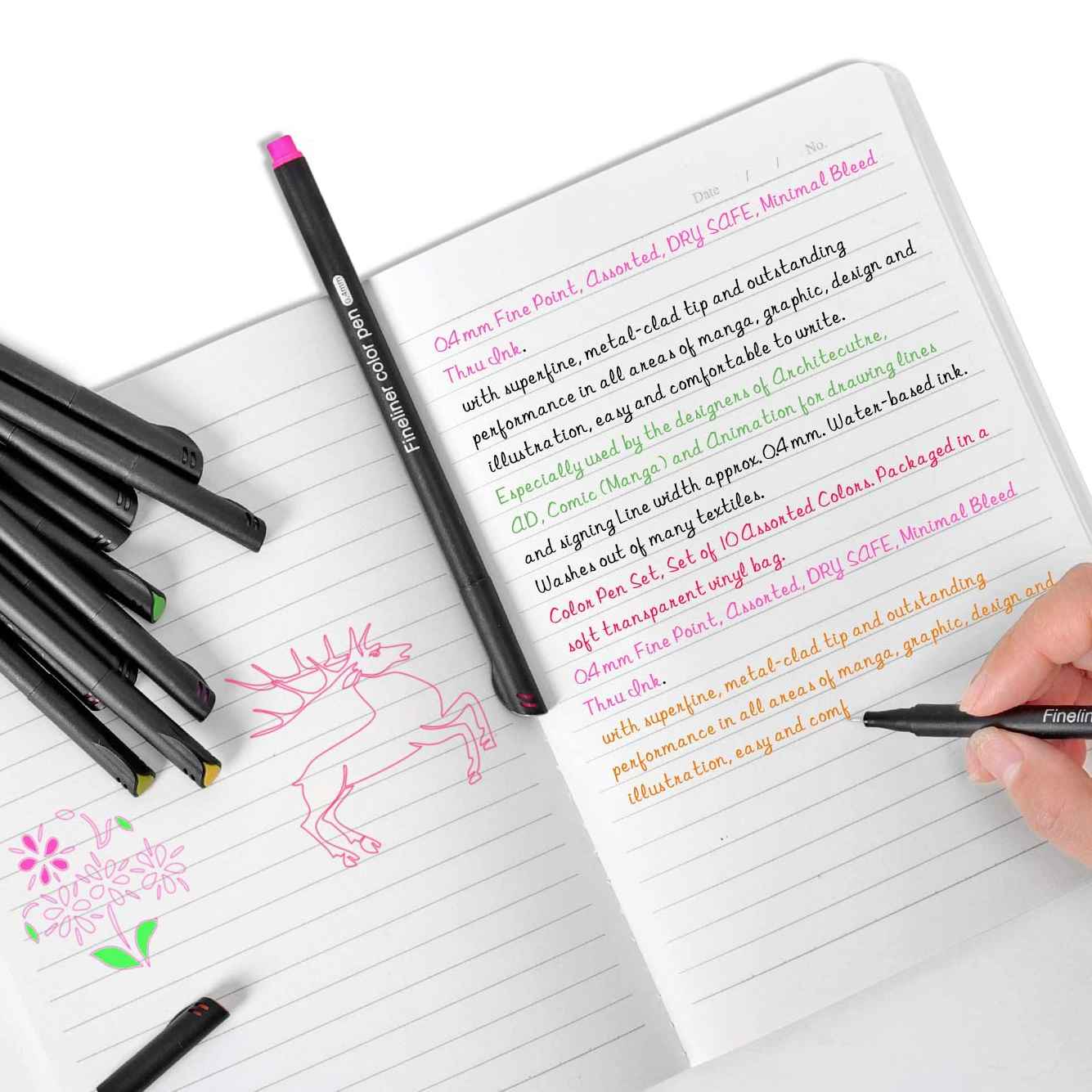 Fine Tip Markers Bullet Journal Marker Pen Set - ChildAngle