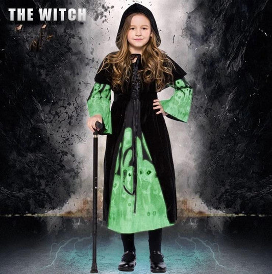 Kids Forgotten Soul Costume Witch Glow Girls Halloween - ChildAngle