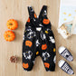 Halloween Baby Suspender Jumpsuits Pumpkin Ghost Bat Baby Rompers Outfits - ChildAngle