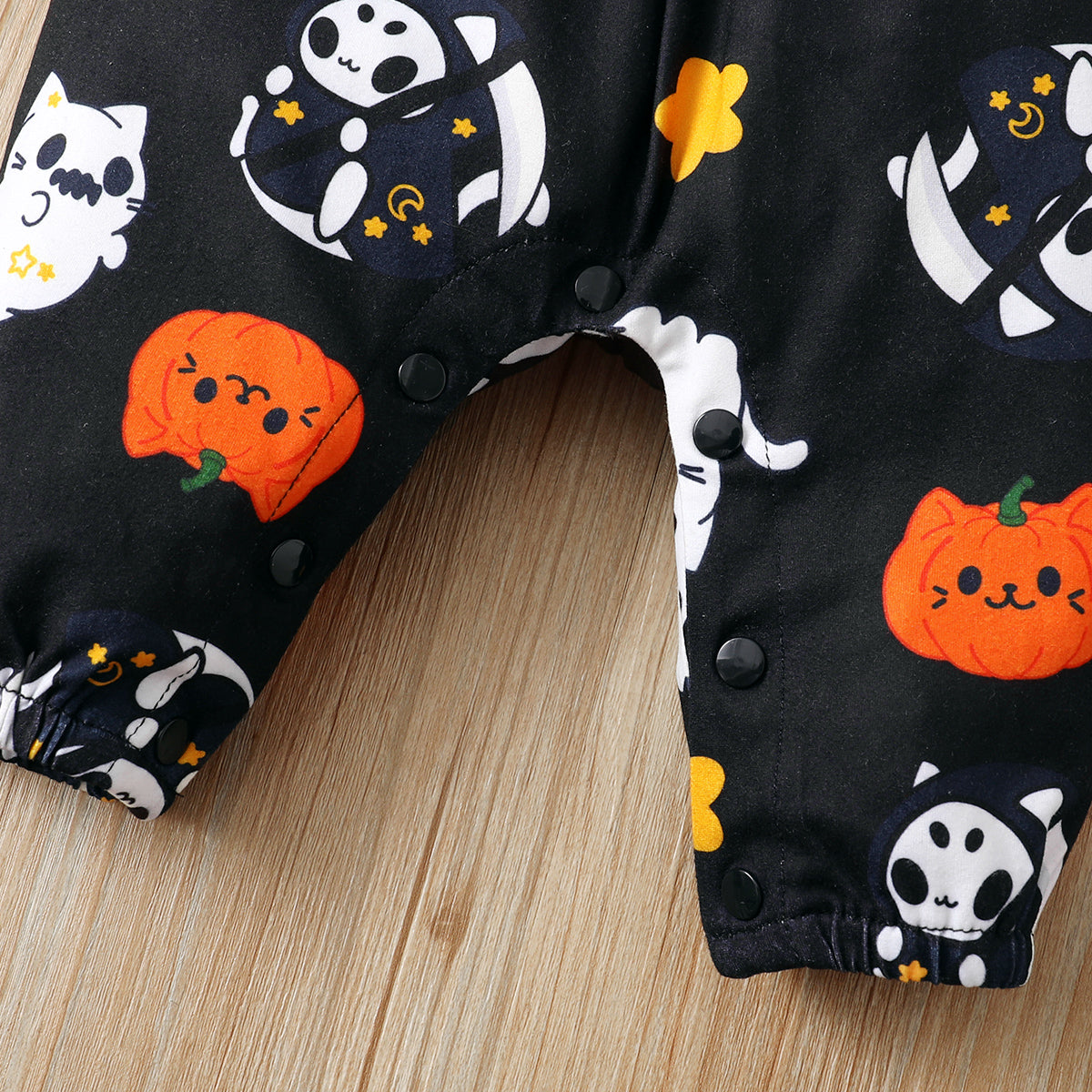 Halloween Baby Suspender Jumpsuits Pumpkin Ghost Bat Baby Rompers Outfits - ChildAngle