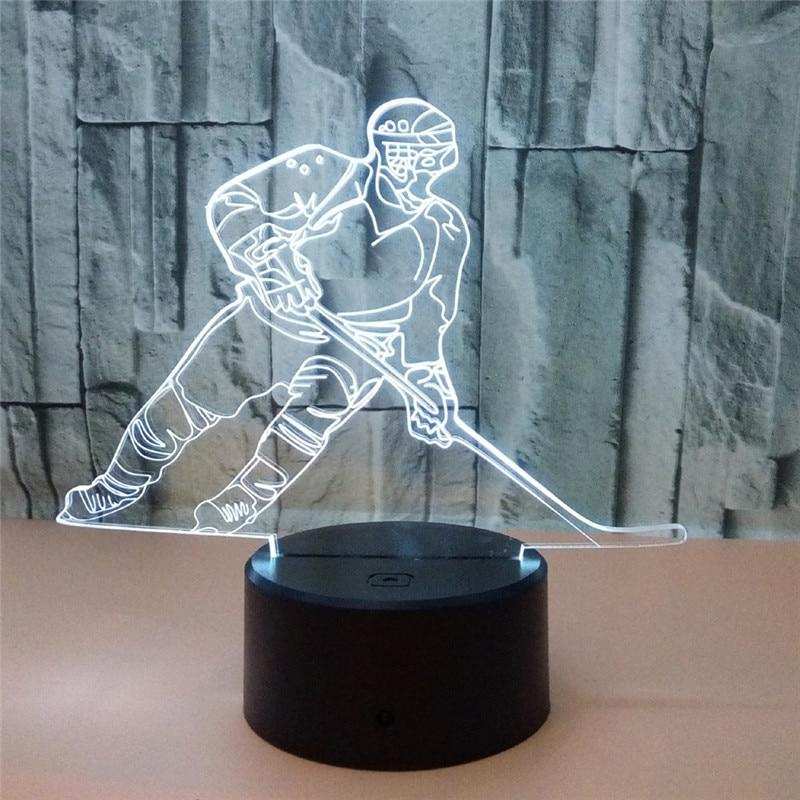Ice Hockey Players 3D Illusion Lamp - ChildAngle