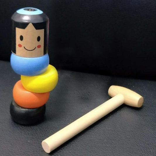 Immortal Daruma Unbreakable Wooden Man Magic Toy Japanese Traditional Toys - ChildAngle