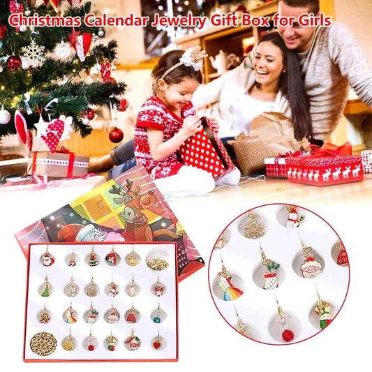 Kids Advent Calendar Jewelry Set for Girls Christmas Calendar Bracelet - ChildAngle