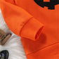 Kids Halloween Pumpkin Sweatshirts Long Sleeved Orange Tops Child Loose Sweatshirt - ChildAngle
