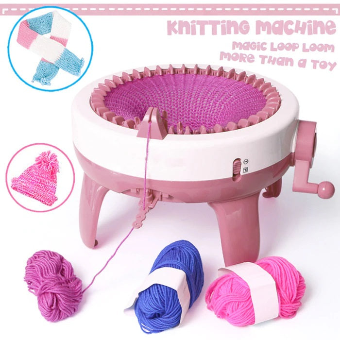 Kids Knitting Machine 40 Needles Hand Crank - ChildAngle
