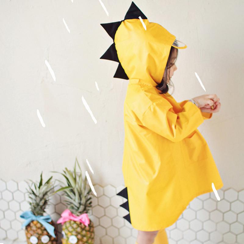 Kids Raincoat Dinosaur Boys Girls Waterproof Rainwear - ChildAngle