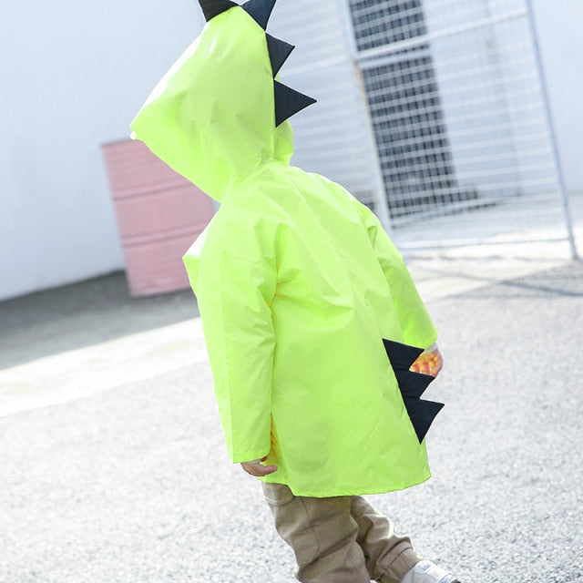 Kids Raincoat Dinosaur Boys Girls Waterproof Rainwear - ChildAngle