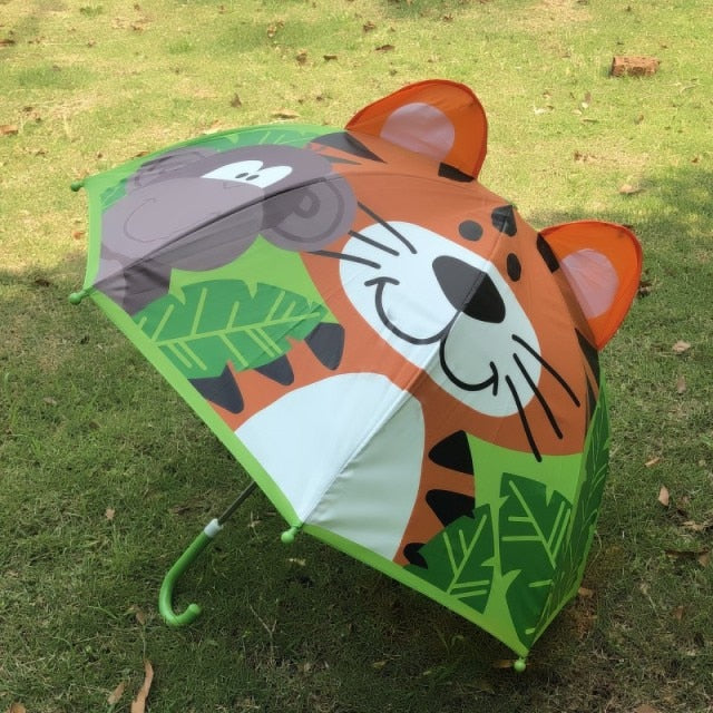 Kids Umbrella Cute Cartoon Animal Children's Stick Umbrella - ChildAngle