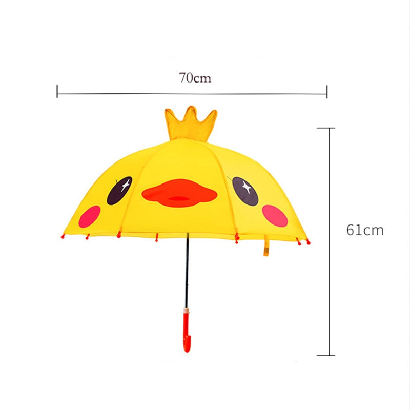 Kids Umbrella Cute Princess Children's Stick Umbrella - ChildAngle