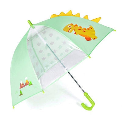 Kids Umbrella Dinosaur Rainy Transparent Children Umbrella - ChildAngle