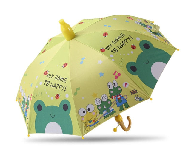 Kids Umbrella Lovely Cartoon Animal Rain Stick Umbrella - ChildAngle