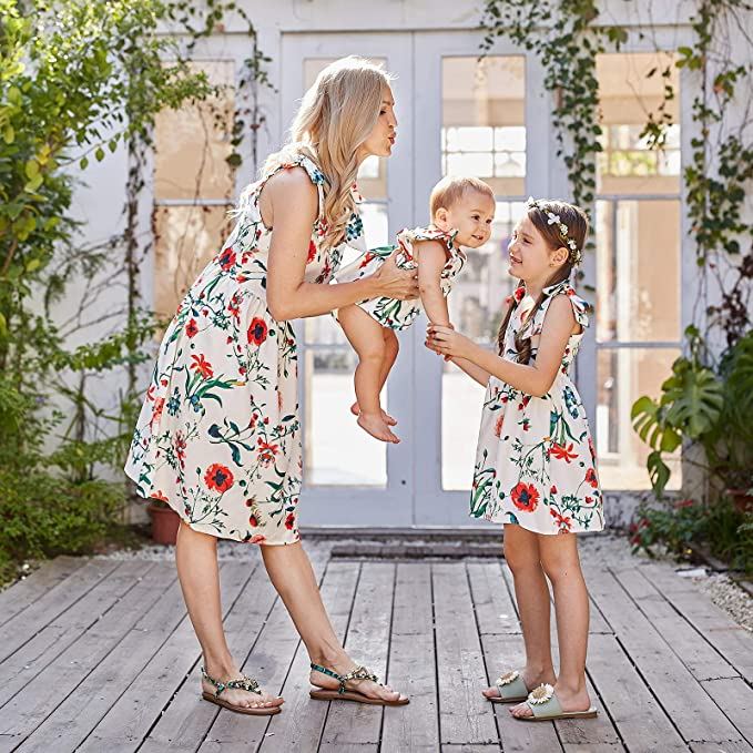 Matching Family Outfit Mommy and Me Easter Dresses Spring Flower – ChildAngle Matching Family Outfit Mommy and Me Easter Dresses Spring Flower – ChildAngle