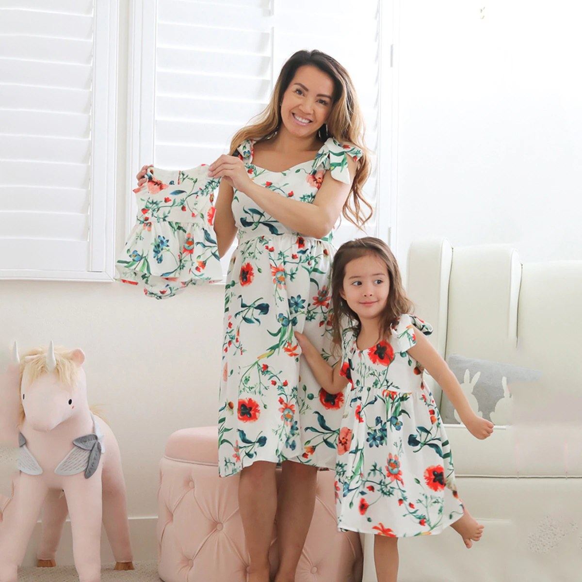 Matching Family Outfit Mommy and Me Easter Dresses Spring Flower – ChildAngle Matching Family Outfit Mommy and Me Easter Dresses Spring Flower – ChildAngle