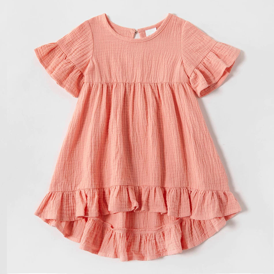 Matching Family Outfits Mommy and Me Pink Mother Daughter Dress - ChildAngle