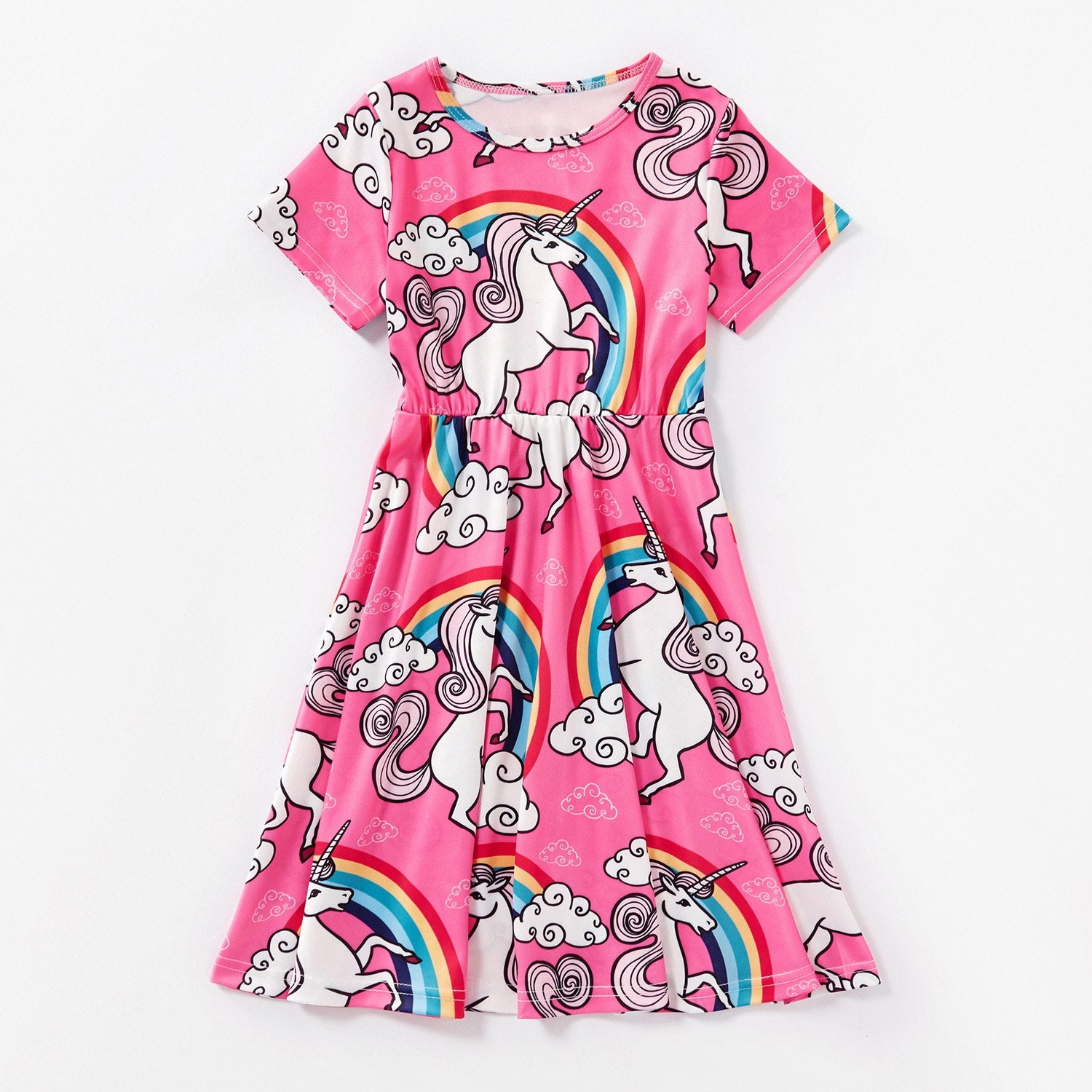 Matching Family Outfits Unicorn Mommy and Me Dress - ChildAngle