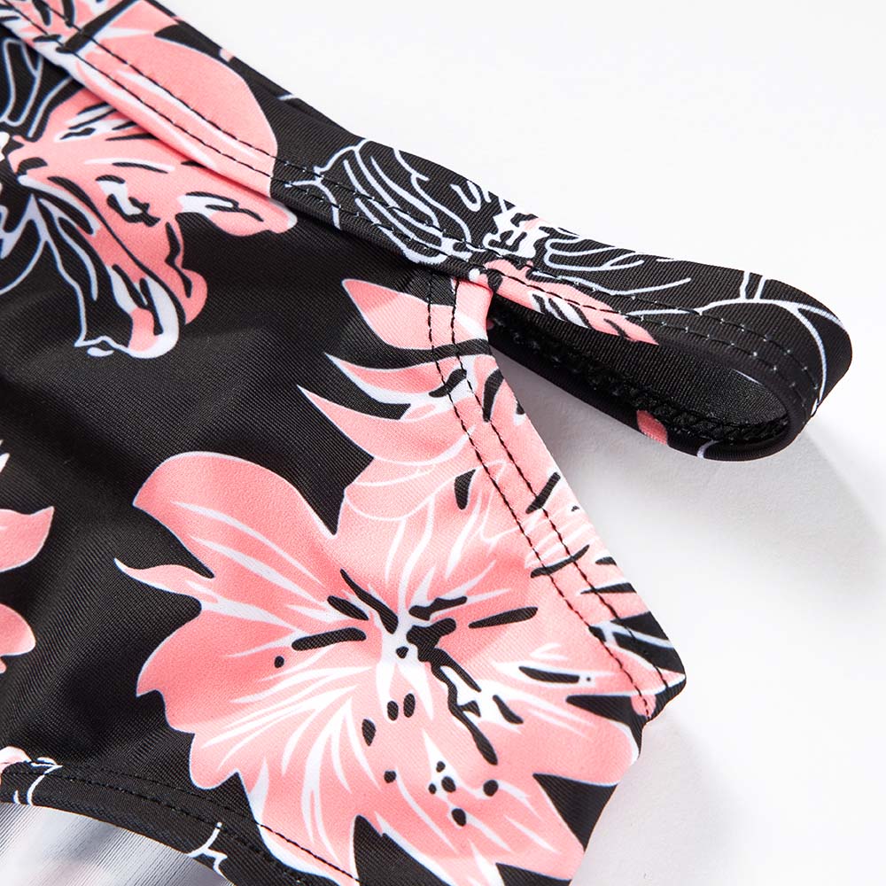 Matching Family Swimsuit Flower Printing Floral Bikini Set - ChildAngle