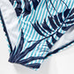 Matching Family Swimsuit Palm Tree Blue Bathing Suit Bikini Set Swim Trunks - ChildAngle