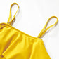 Matching Family Swimsuit Yellow Floral Flower Ruffle Bikini Set Swim Trunk - ChildAngle