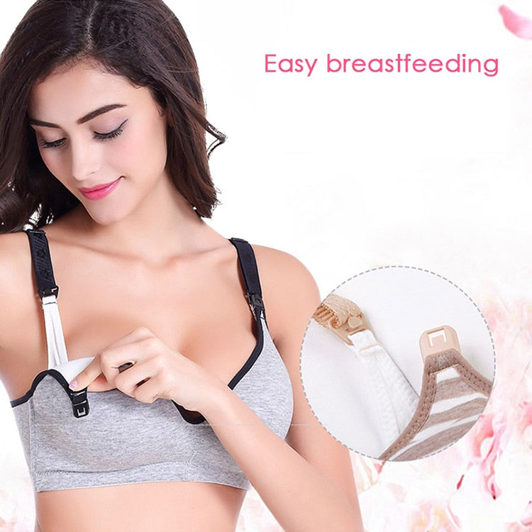 ZHANGNA Everyday Bras， Pregnant Women Underwear Breast Feeding