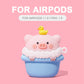 Pig Cartoon AirPods Case - ChildAngle