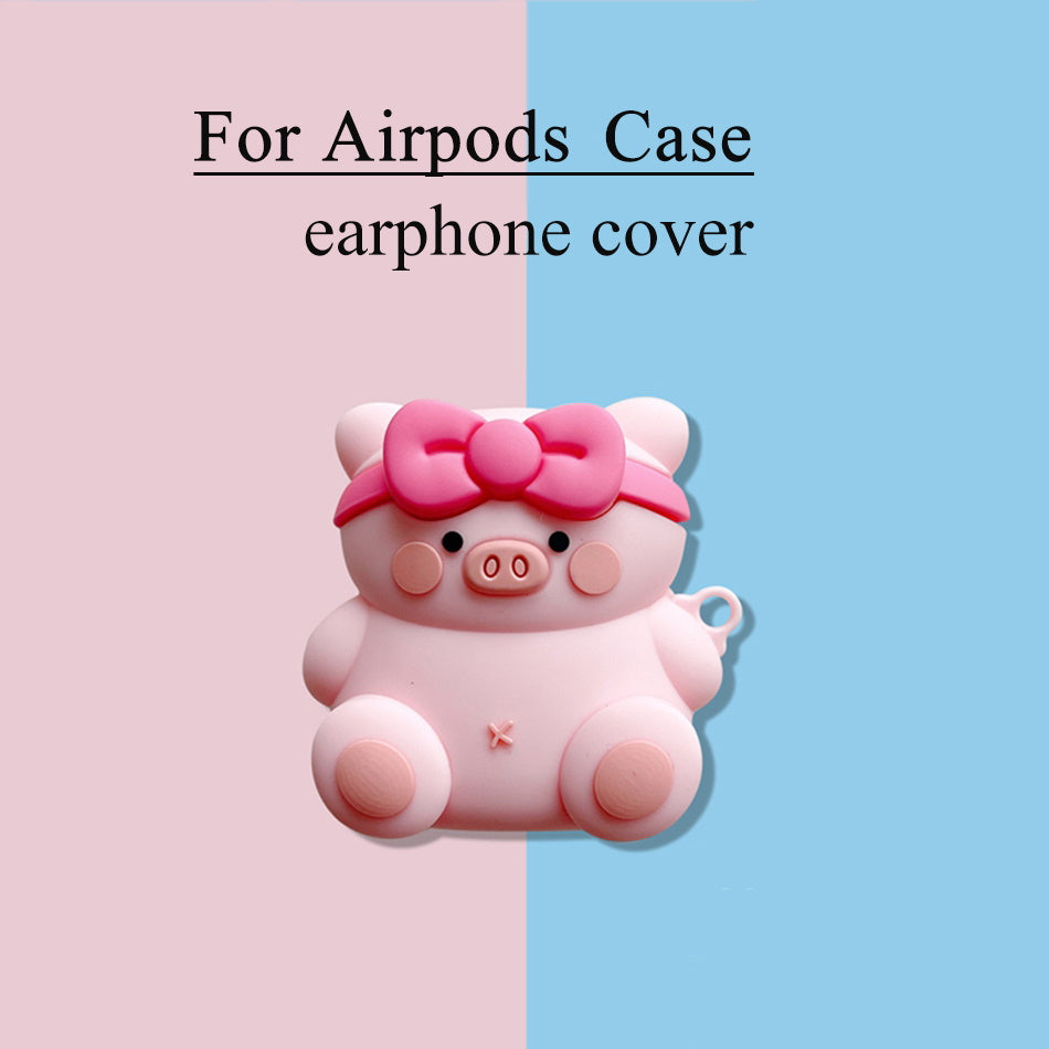 Pig Cartoon AirPods Case - ChildAngle