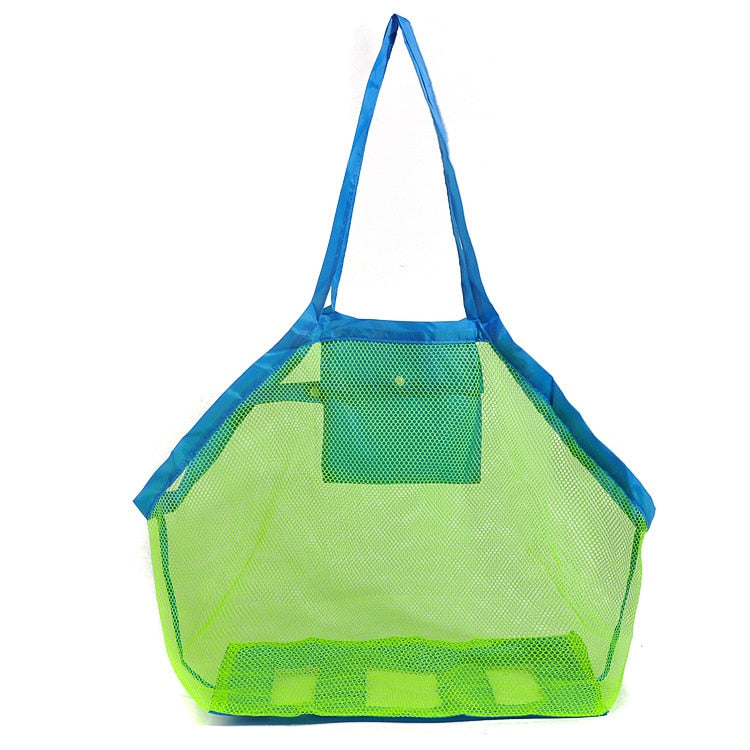 Portable Mesh Beach Toy Bag Children Toy Storage Totes - ChildAngle