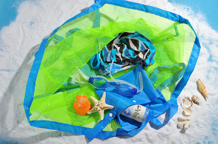 Portable Mesh Beach Toy Bag Children Toy Storage Totes - ChildAngle